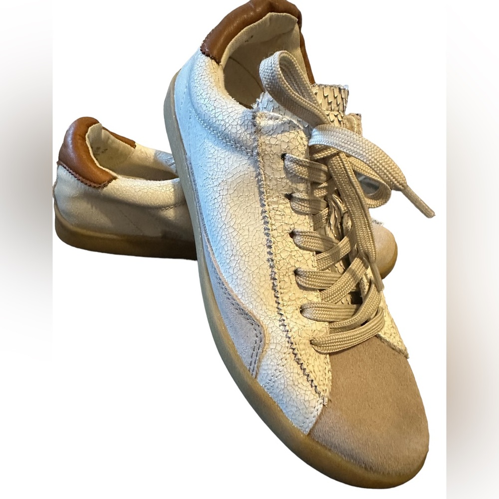 Sam Edelman Prima Women's White Leather Casual Sneakers size 7.5 !!